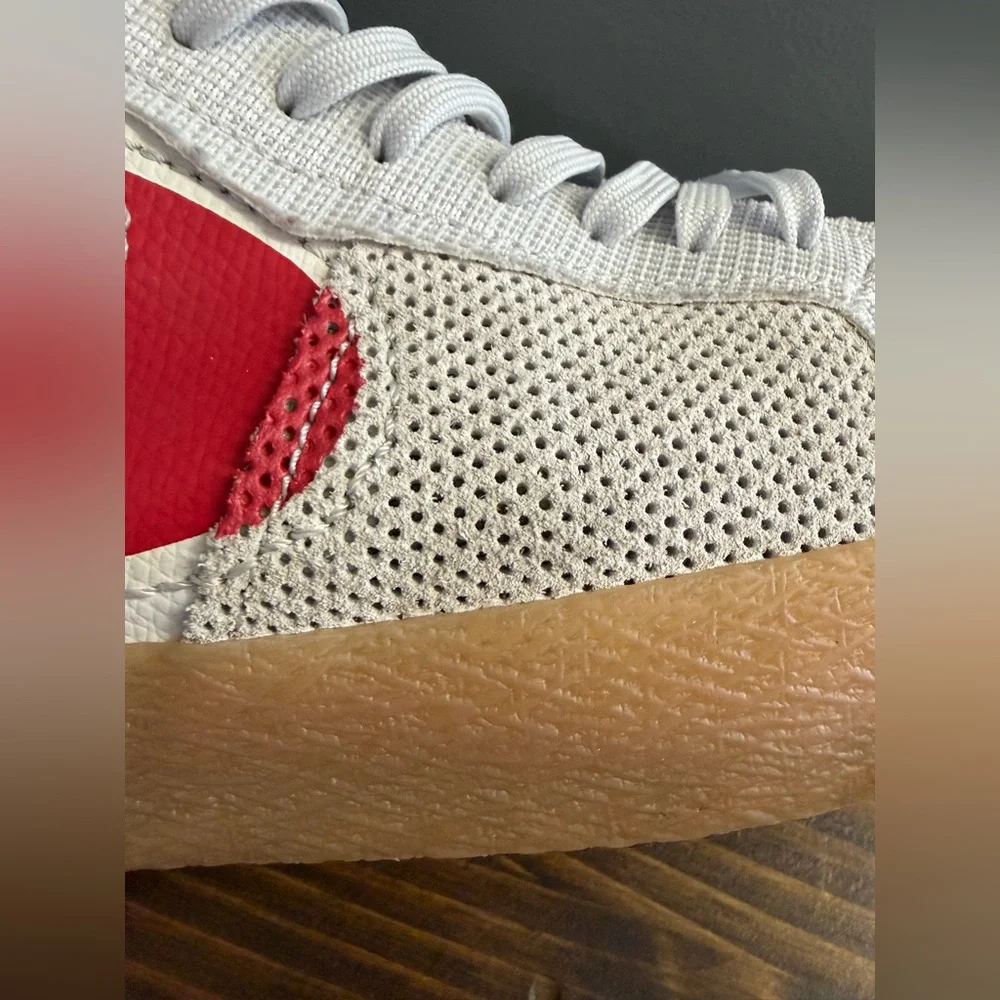 Nike SB Zoom Blazer Mid Premium Deconstructed Platinum University Red Gum Men 9